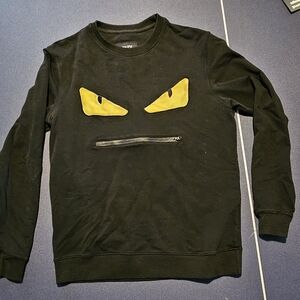 Fendi Monster Eye Black Sweater